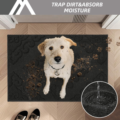 COSY HOMEER door mat with non-slip backing keeps your entry secure