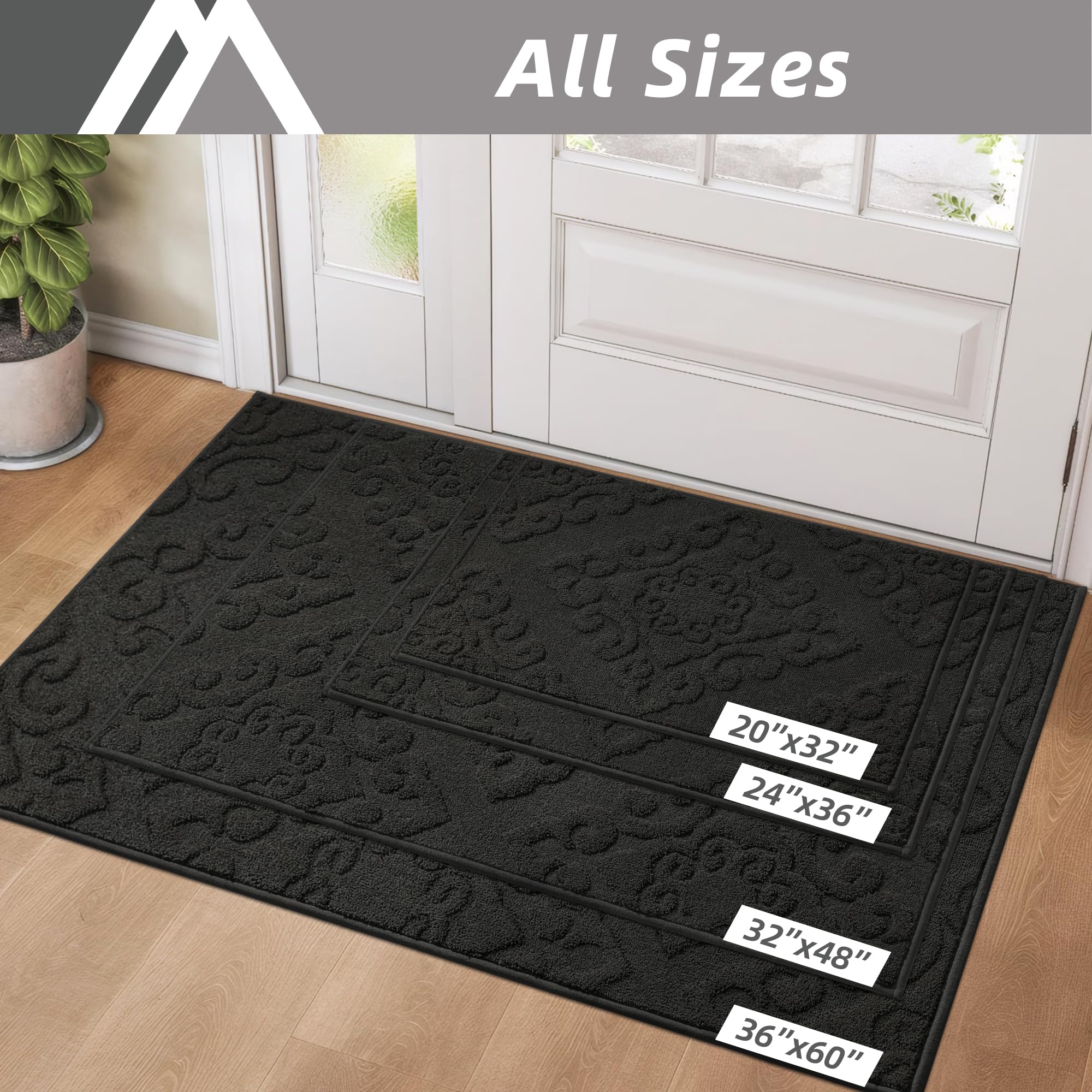 COSY HOMEER durable mat resists wear through repeated washings