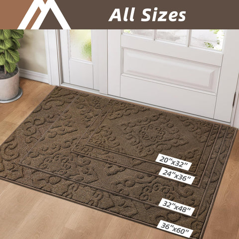 COSY HOMEER easy-clean machine-washable mat stays vibrant after washes.