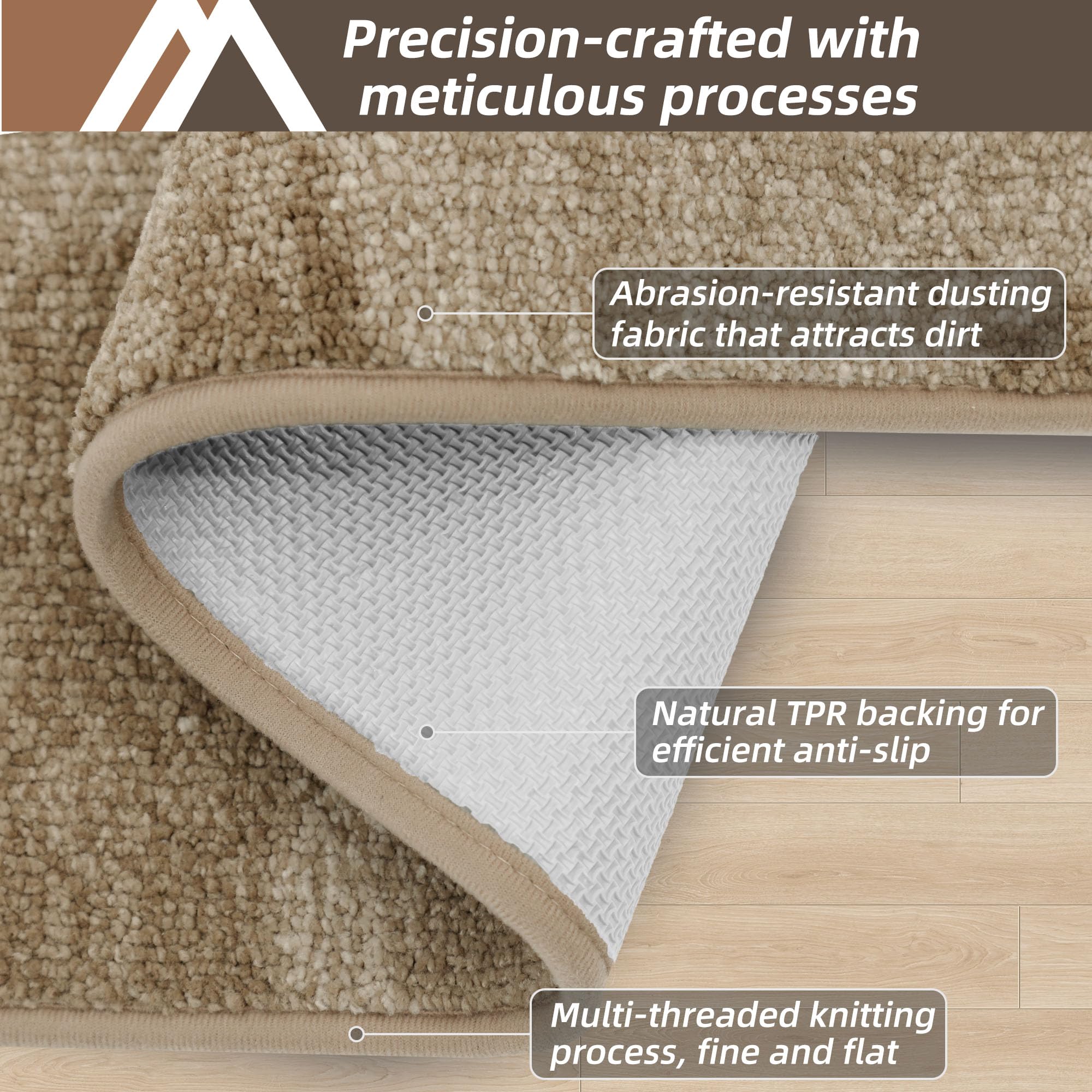 COSY HOMEER absorbent polyester fibers trap moisture for a dry entryway.