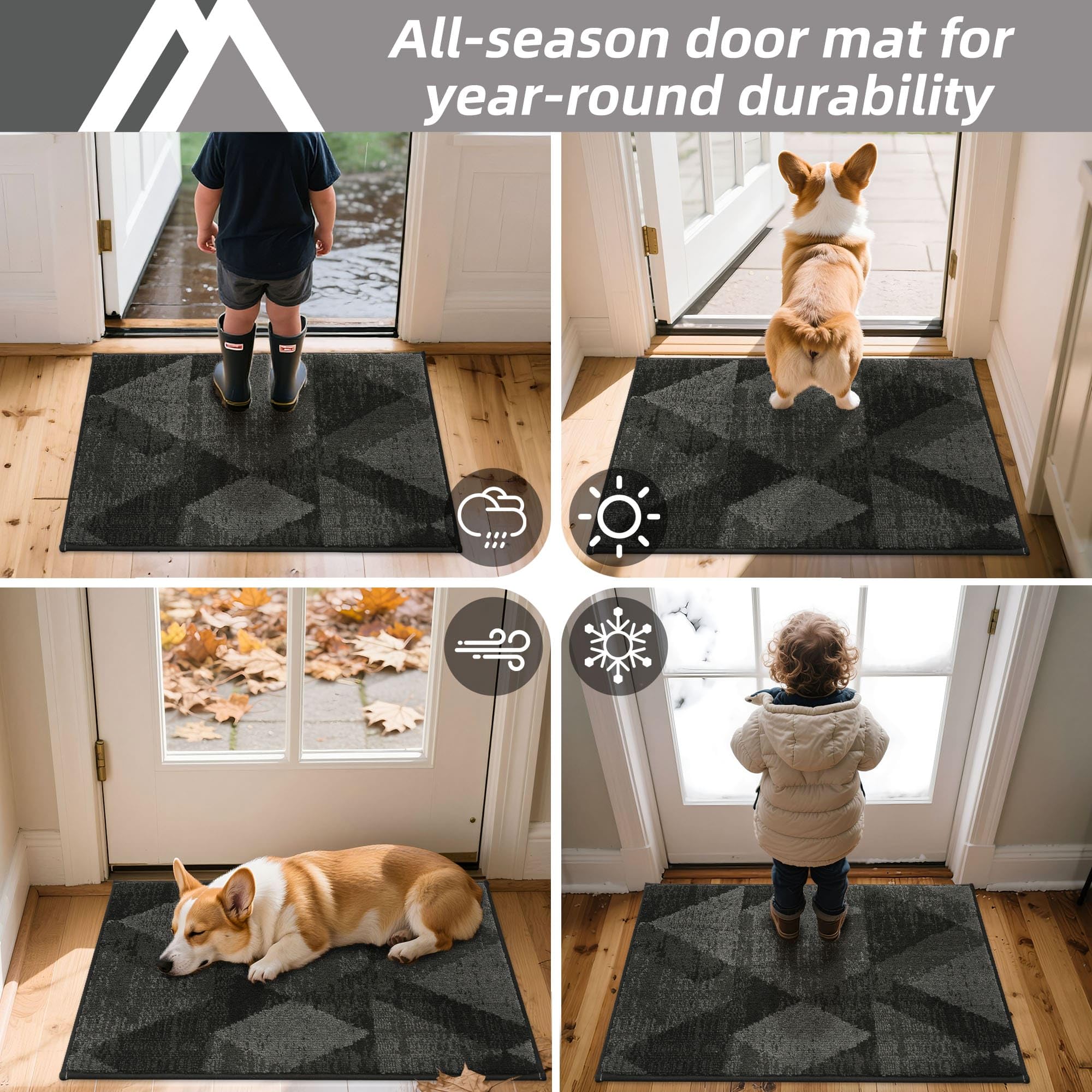 COSY HOMEER entryway rug ready for high-traffic area