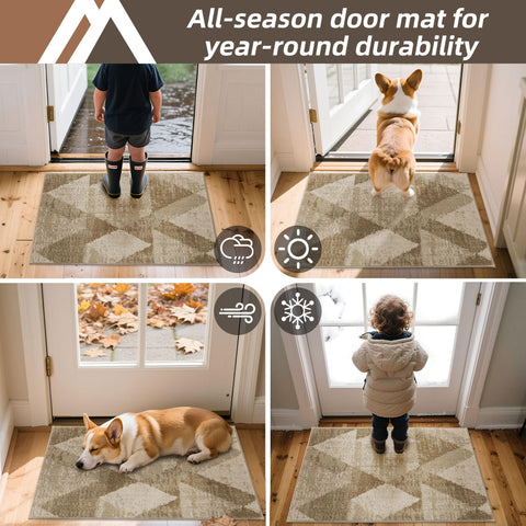 COSY HOMEER high-traffic rug guards floors in busy entryways.