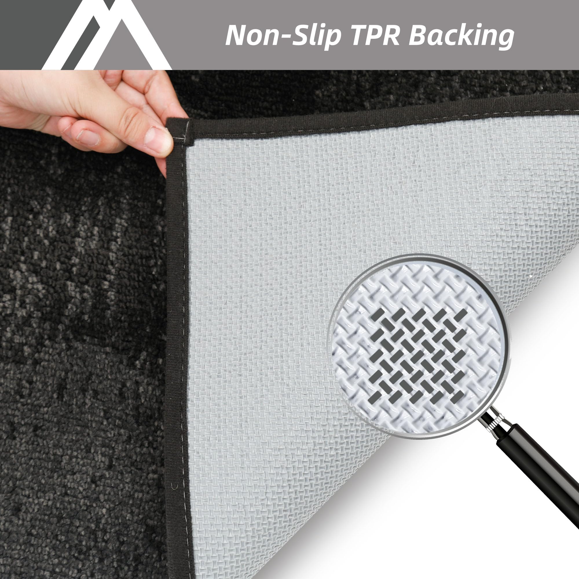 COSY HOMEER low-profile rug fits under doors without obstruction