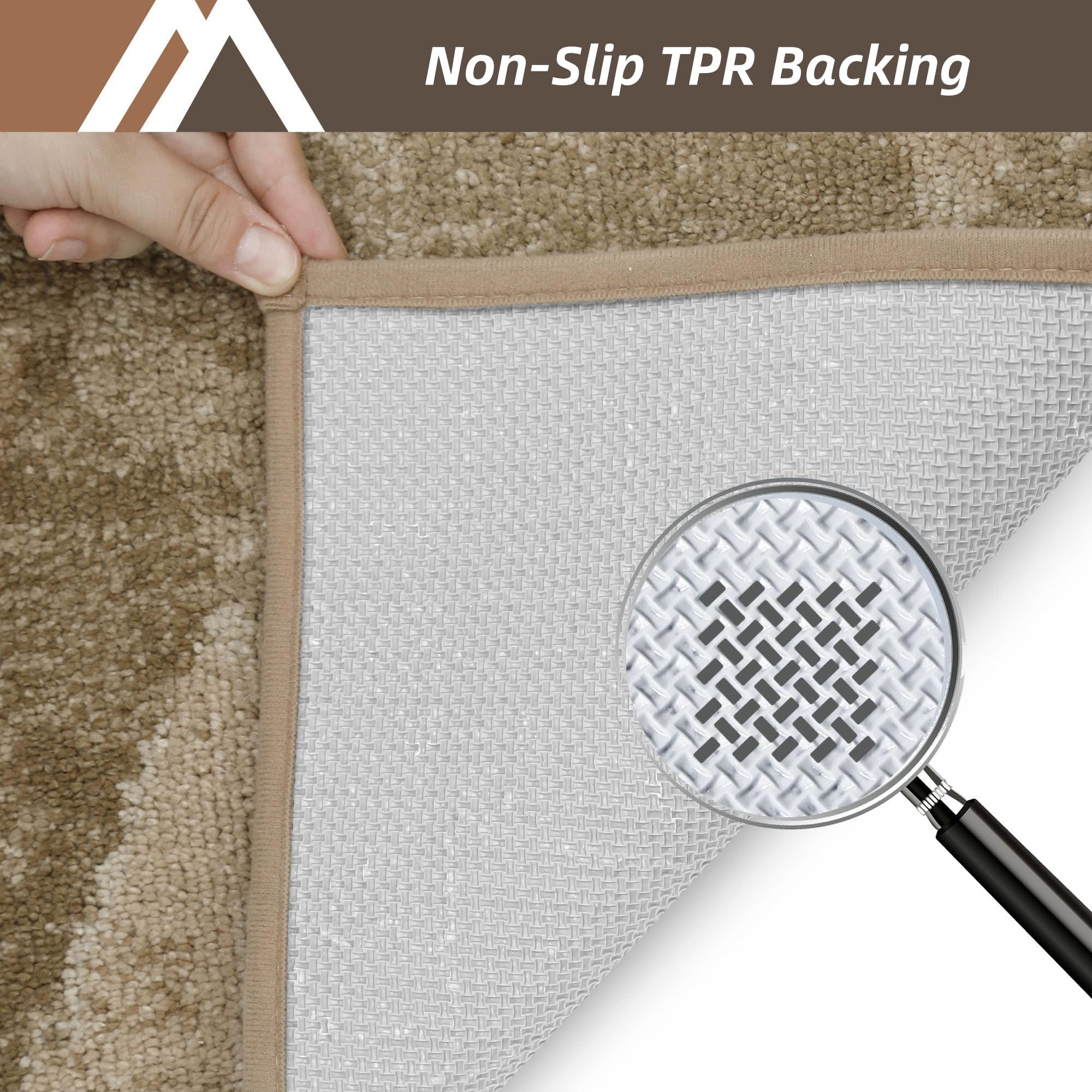 COSY HOMEER low-profile mat fits under doors without curling or obstruction.