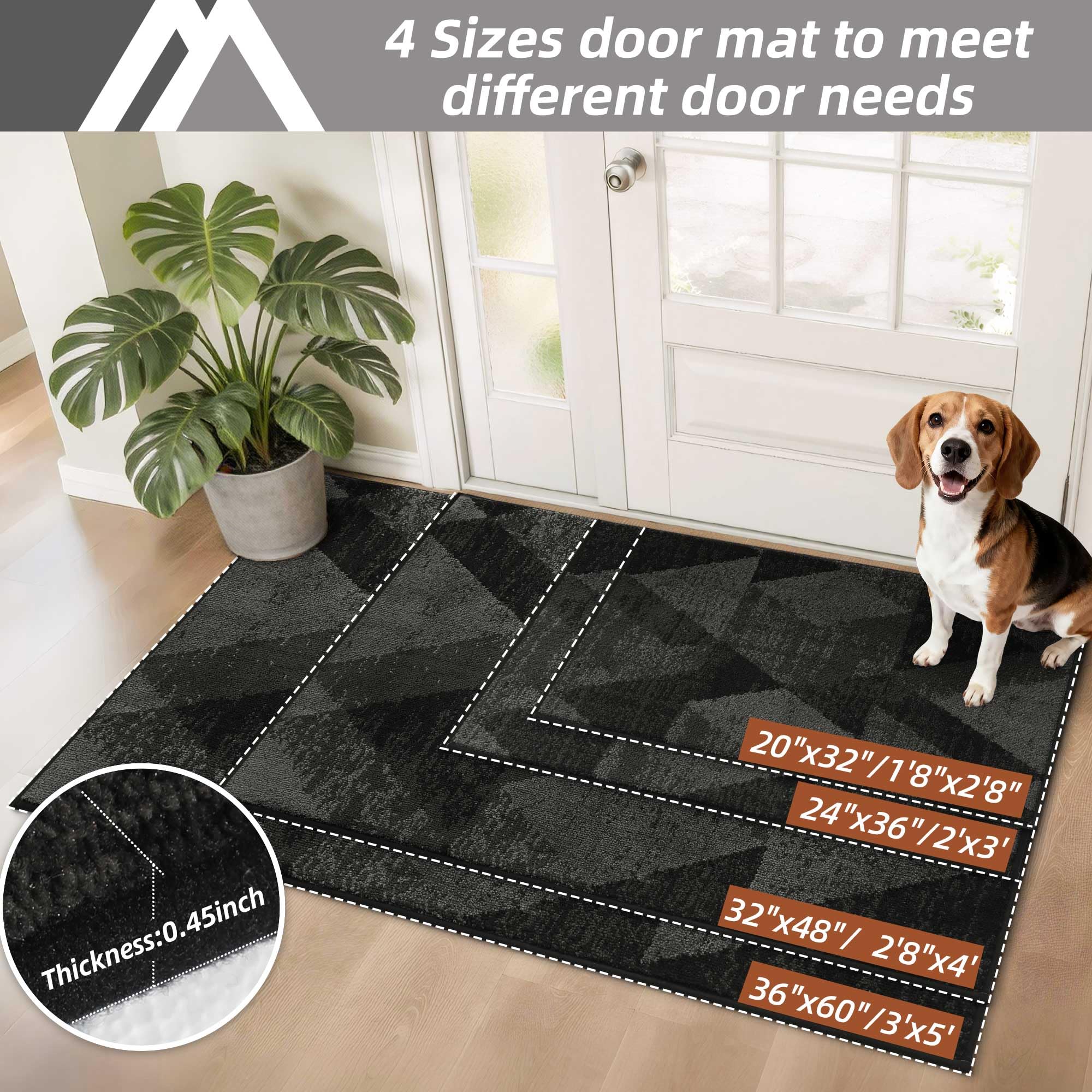 COSY HOMEER machine-washable rug for easy cleaning