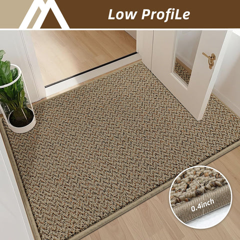COSY HOMEER washable door mat is easy to clean and quick to dry
