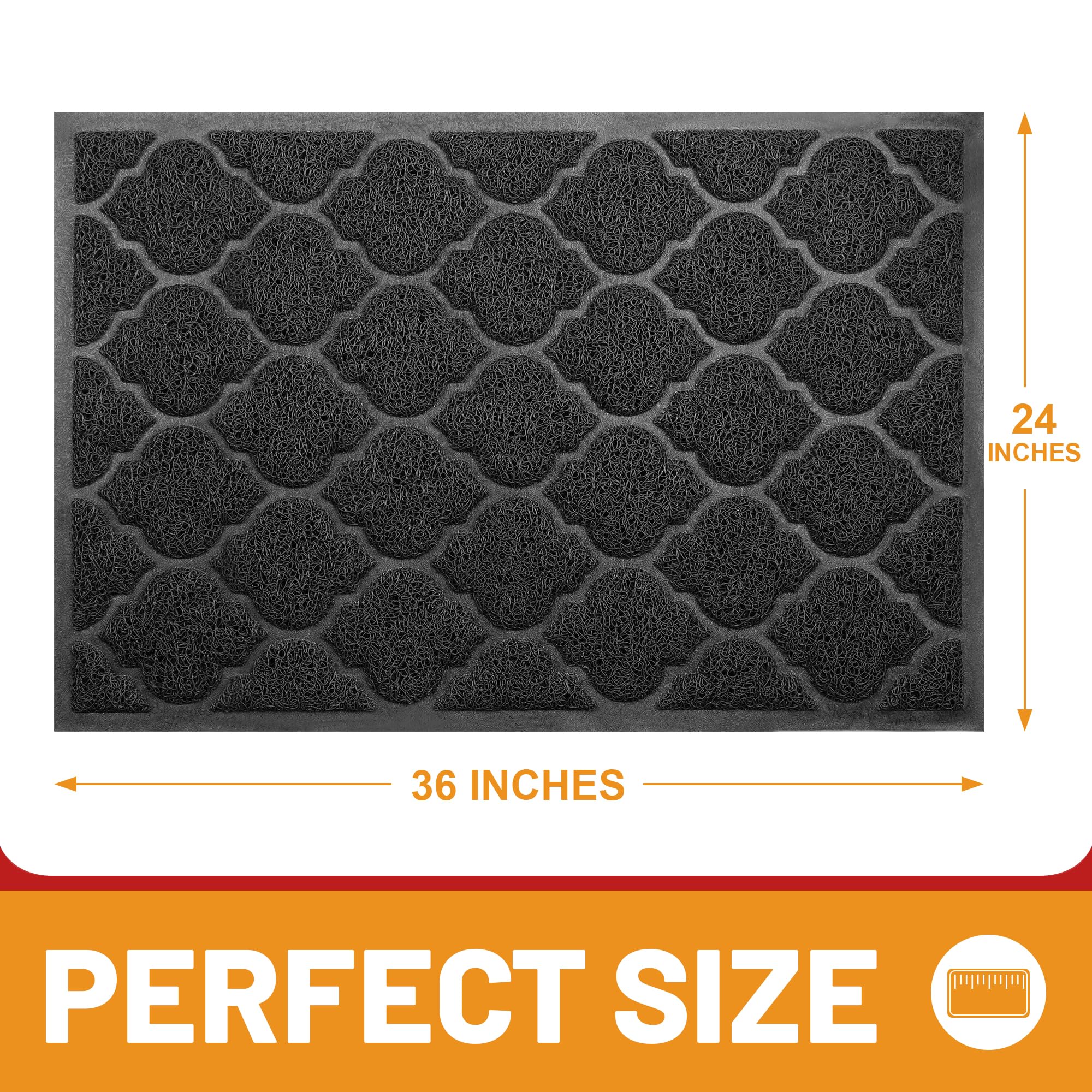 Cosyearn mesh dirt trap mat captures debris at the entry