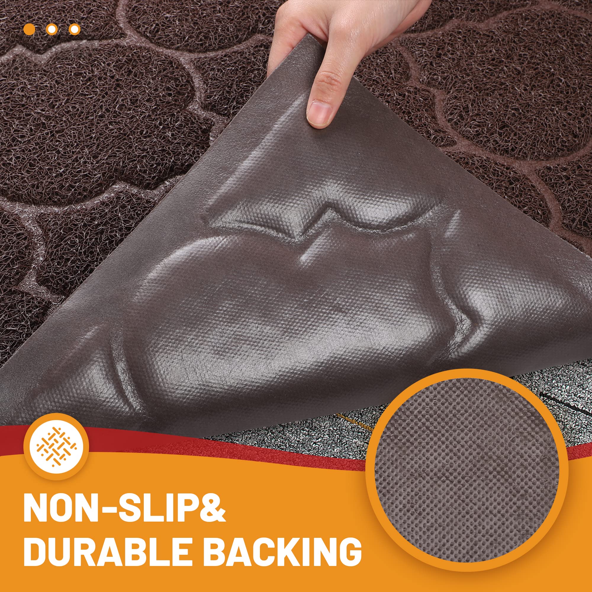 Cosyearn easy-clean entrance mat shake, vacuum, rinse, or wipe for daily maintenance.