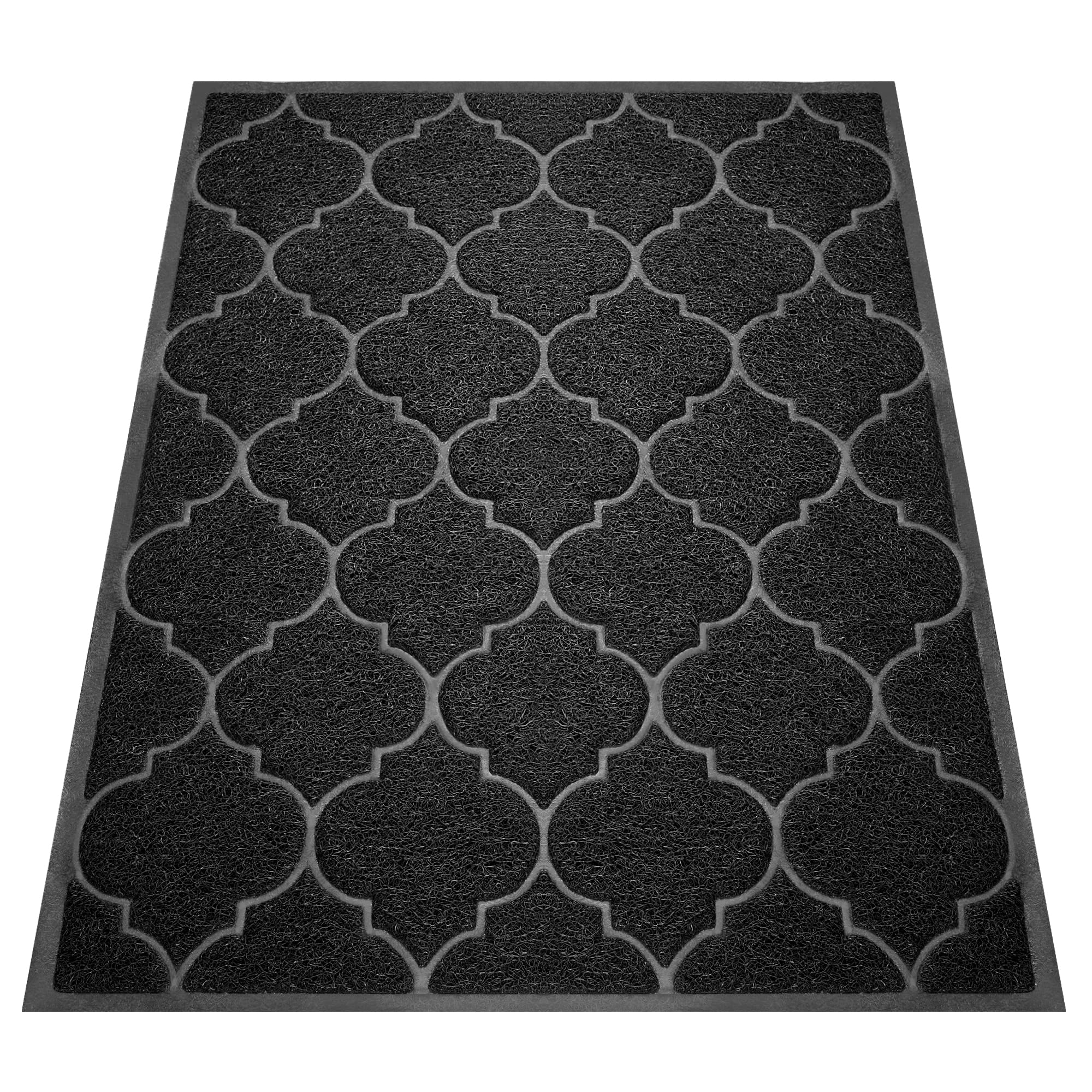 Cosyearn indoor outdoor mat complements decor while catching dirt and debris.