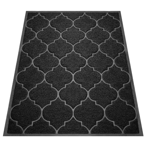Cosyearn indoor outdoor mat complements decor while catching dirt and debris.