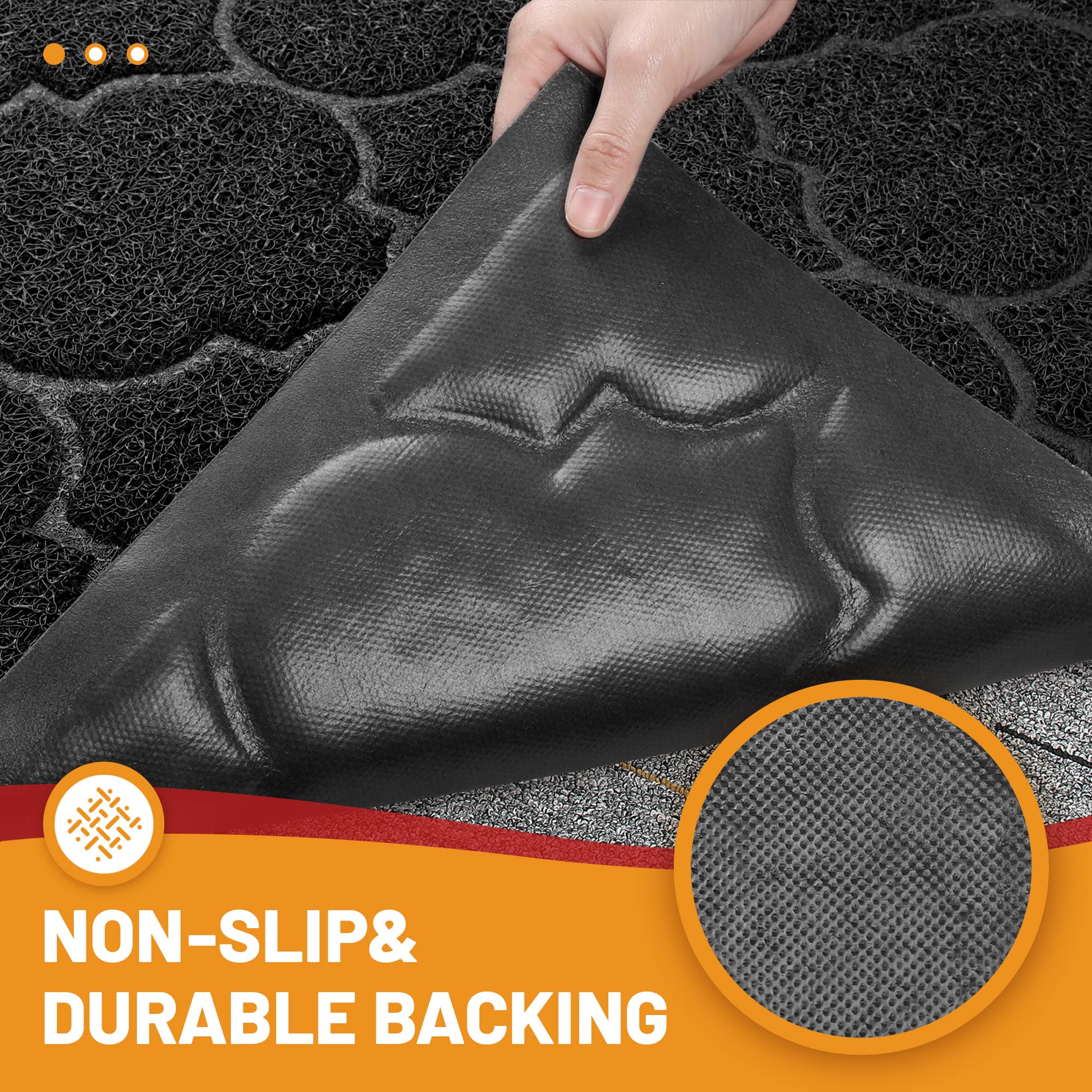 Cosyearn waterproof entry mat dries quickly after rain to help keep floors dry.