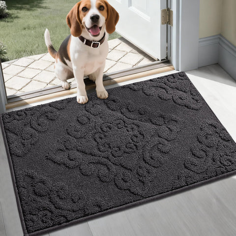 COSY HOMEER door mat front door absorbs moisture for a cleaner entry.