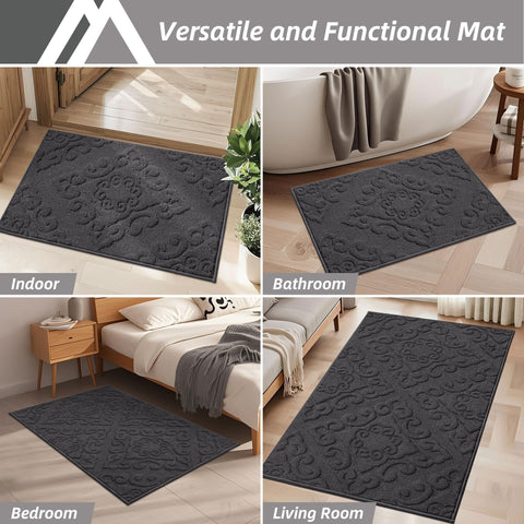 COSY HOMEER durable polyester mat with reinforced edges lasts.