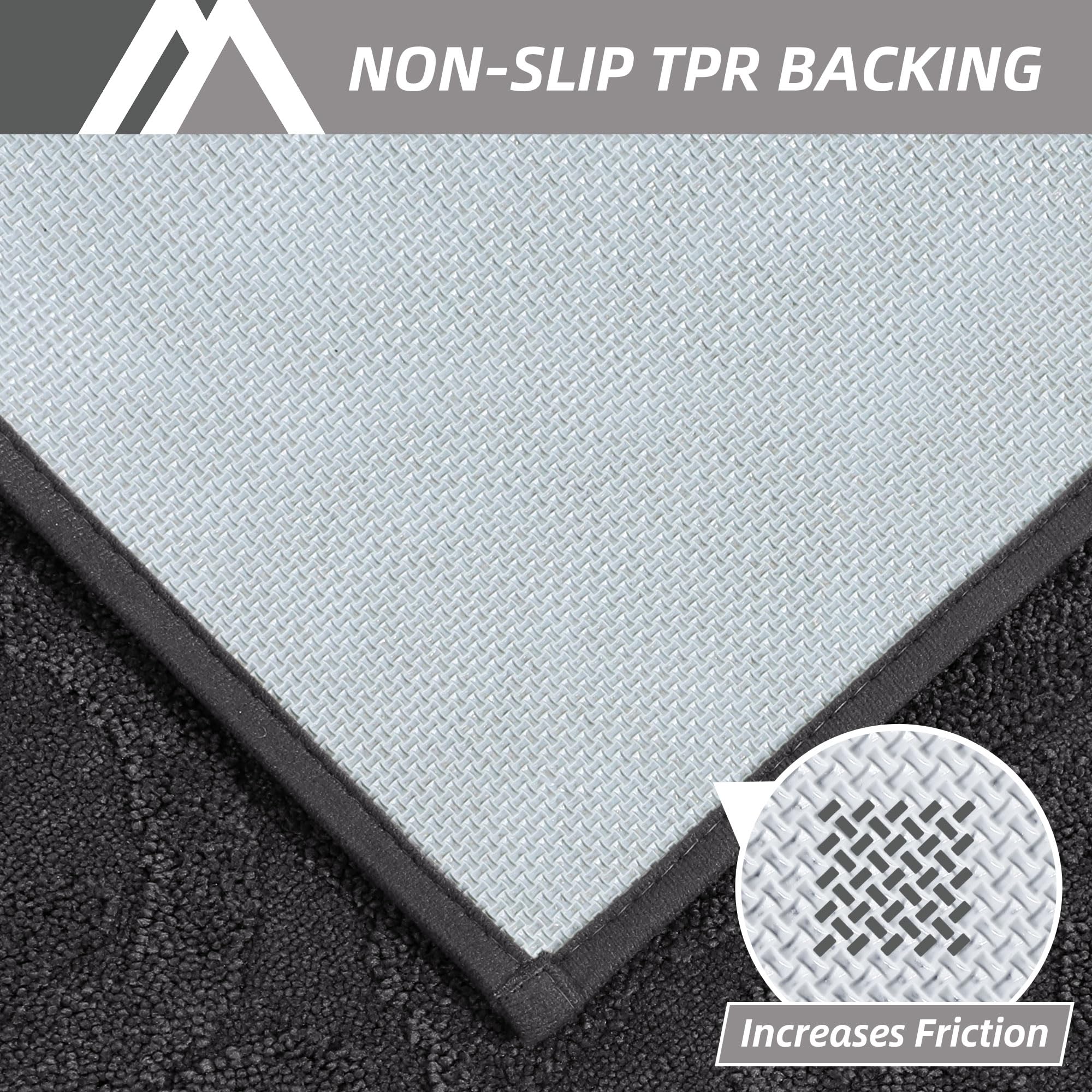 COSY HOMEER low-pile mat lets doors open smoothly.