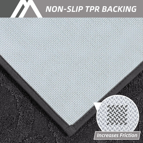 COSY HOMEER low-pile mat lets doors open smoothly.