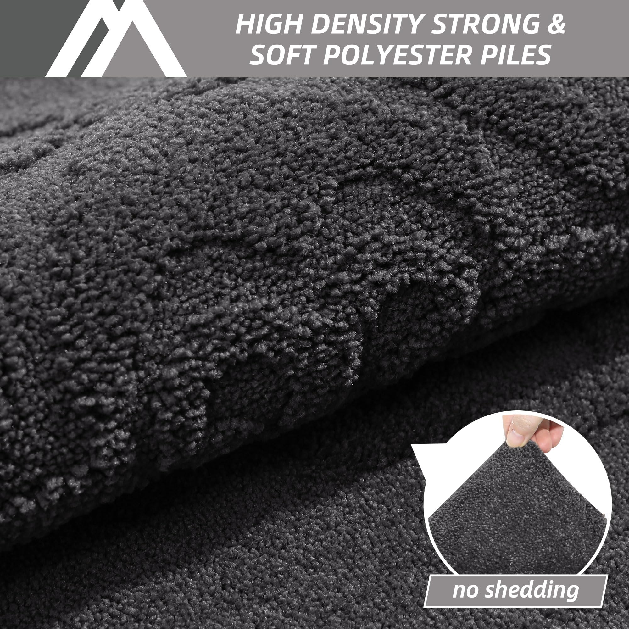 COSY HOMEER non-slip door mat provides a secure, stable entry.