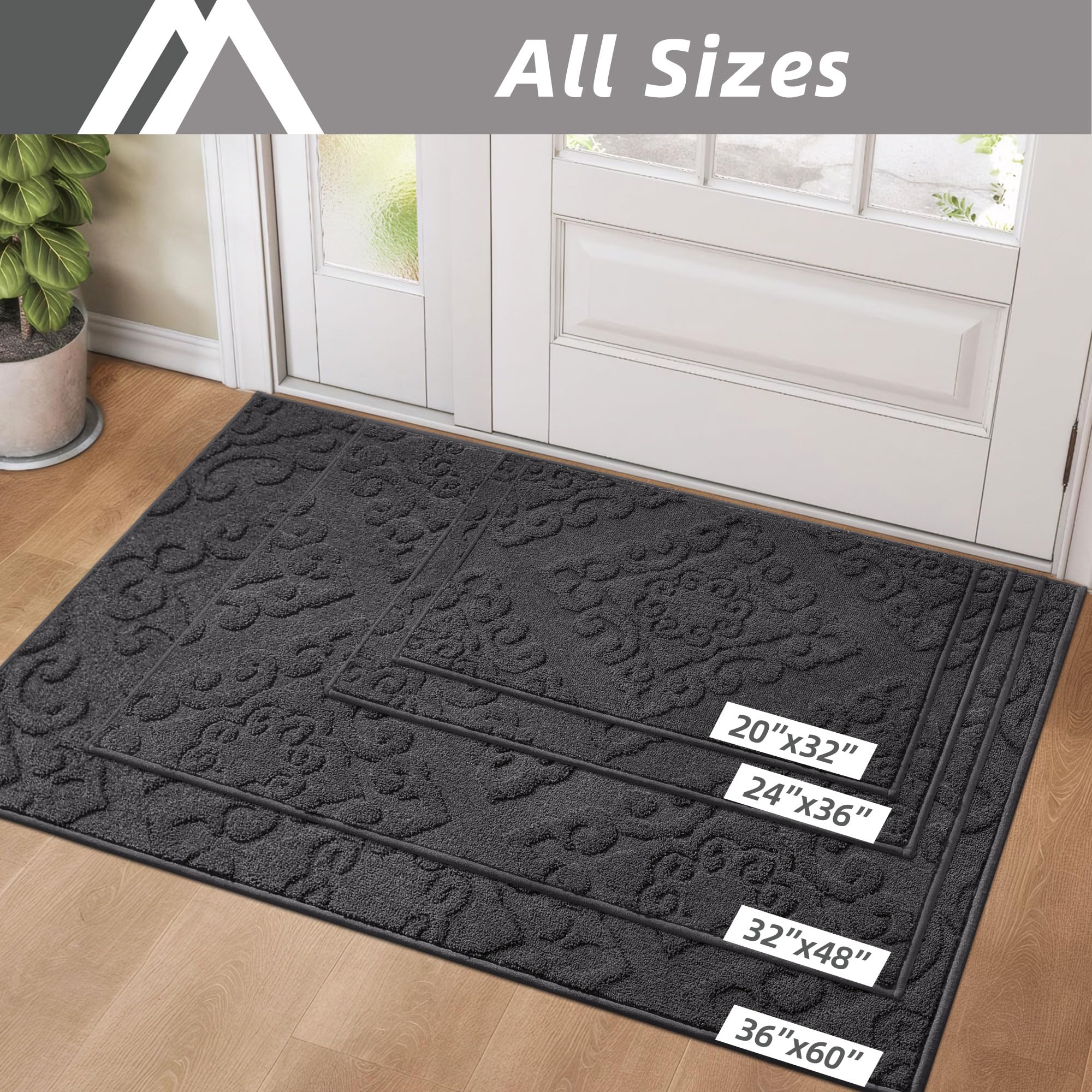 COSY HOMEER pet-friendly mat protects floors and keeps paws clean.