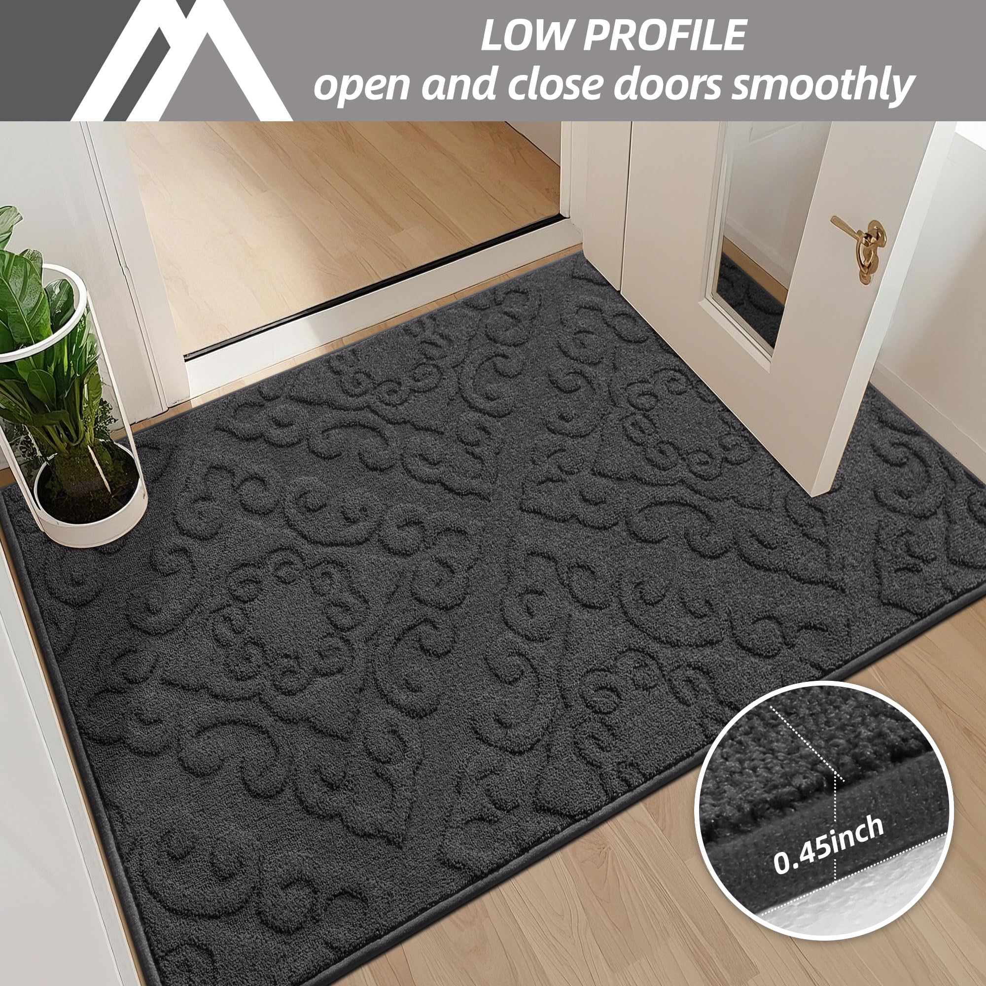 COSY HOMEER washable mat stays like-new after cold-water machine washing.