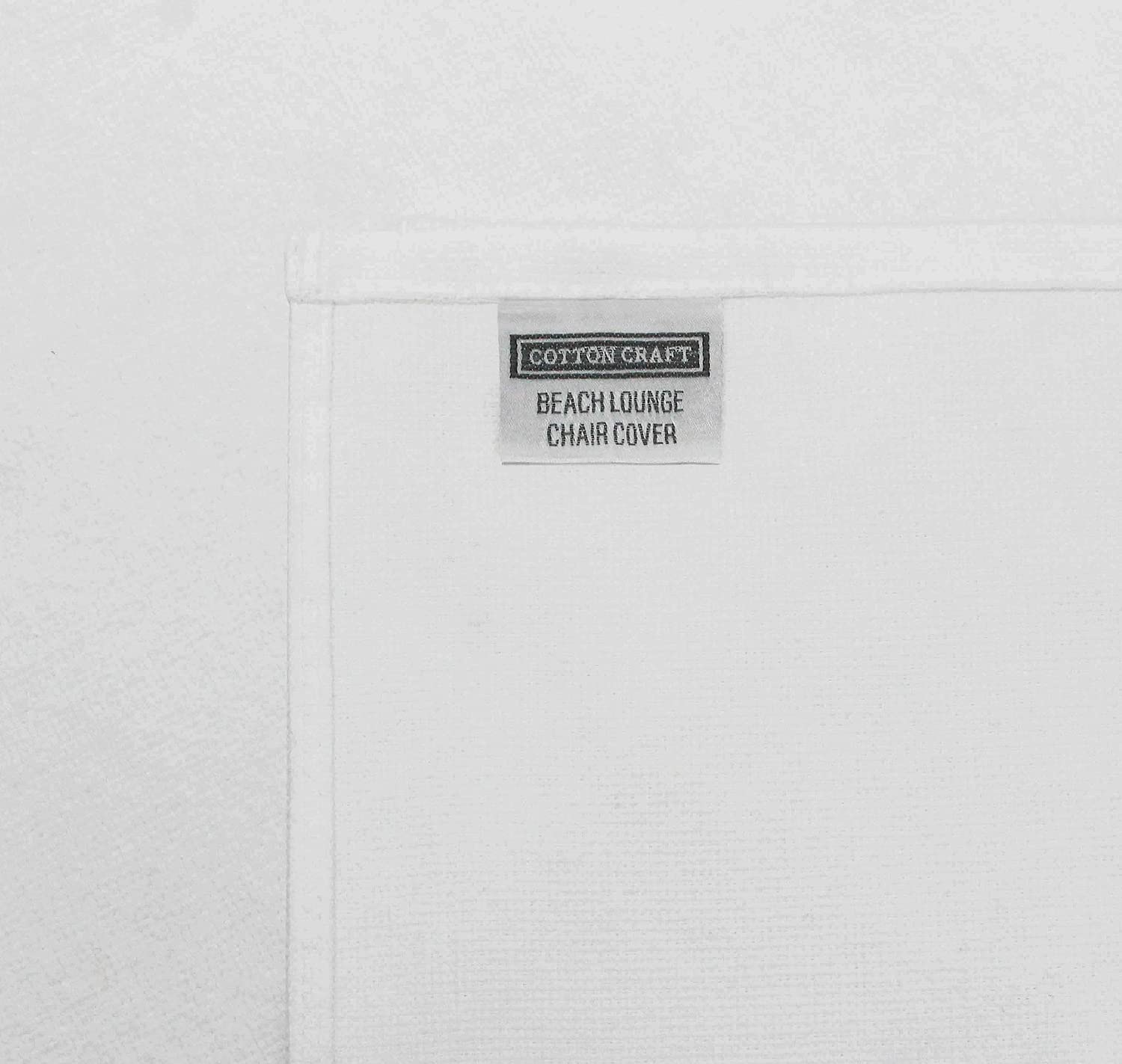 Cotton Craft absorbent 100% cotton terry cover dries quickly after use.