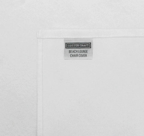Cotton Craft absorbent 100% cotton terry cover dries quickly after use.