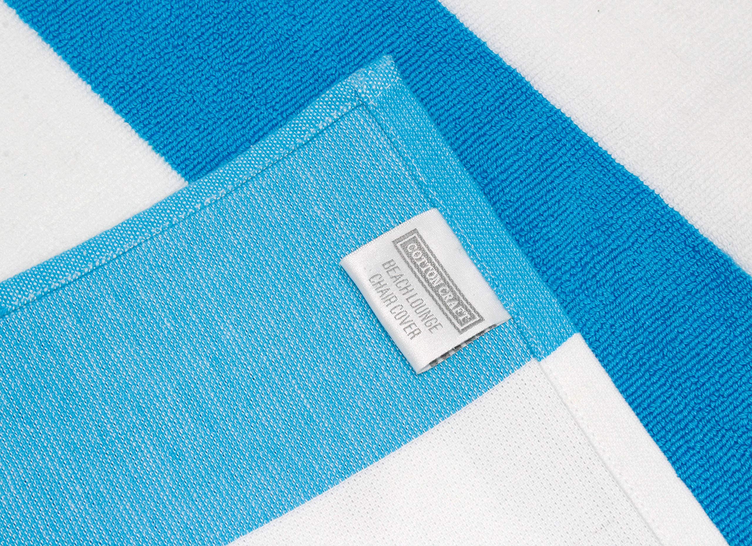 COTTON CRAFT chair cover features a 7-inch pocket to keep it secure