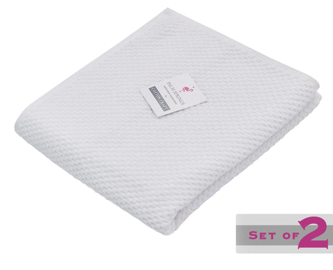 Cotton Craft euro spa waffle weave lounge cover showing quick-dry fabric.