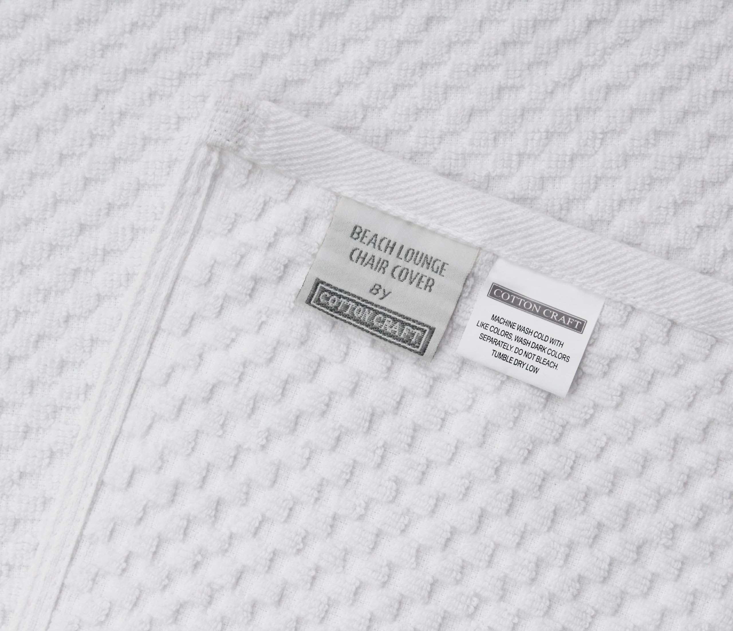 Cotton Craft machine-washable lounge cover for easy care and longevity.