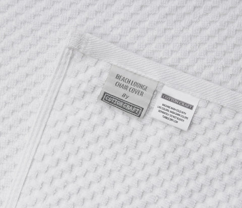 Cotton Craft machine-washable lounge cover for easy care and longevity.