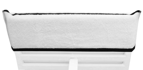 COTTON CRAFT oversized 32x82 lounge cover provides full chair coverage for sunbathing.