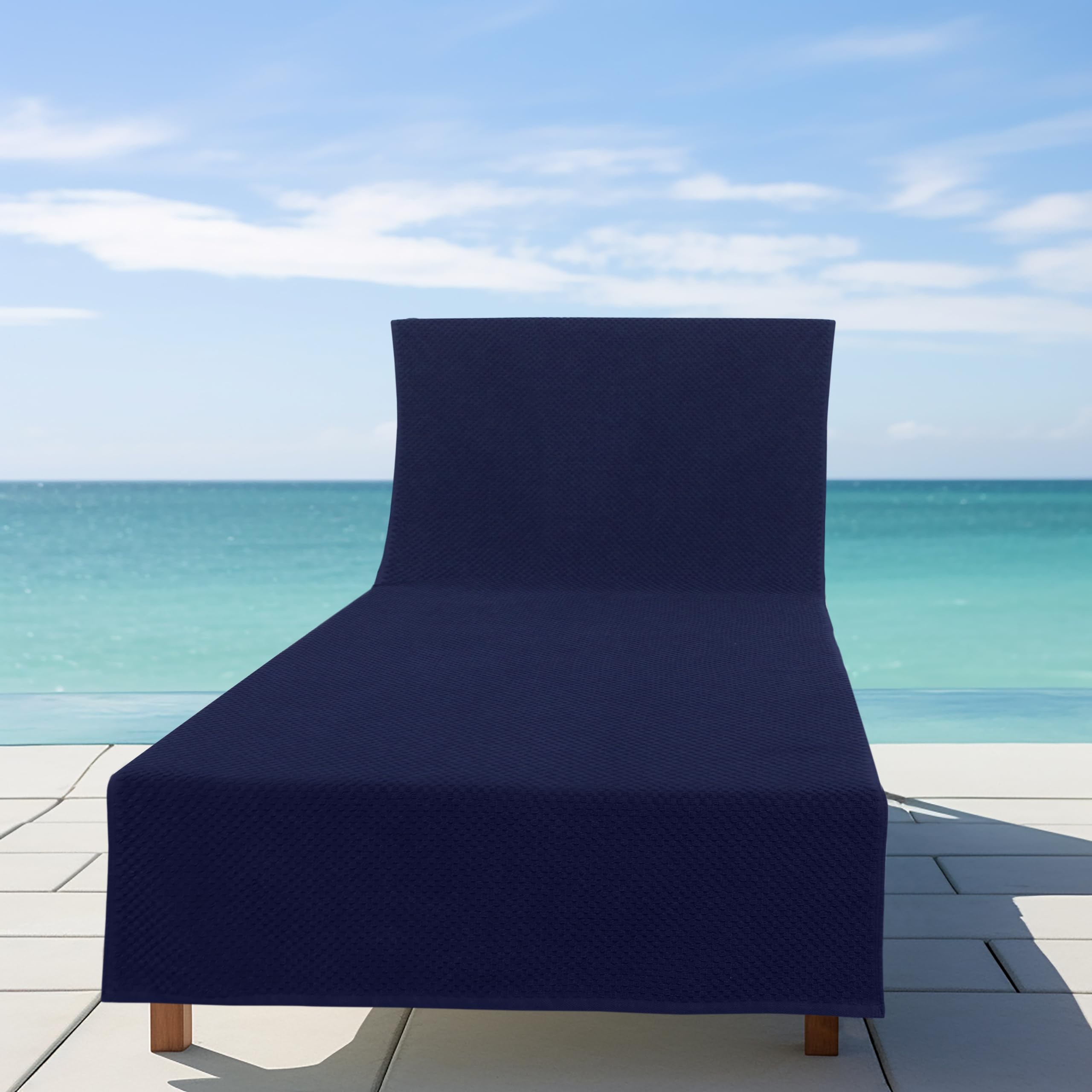 Cotton Craft oversized 32-inch by 82-inch lounge cover for full body sunbathing.