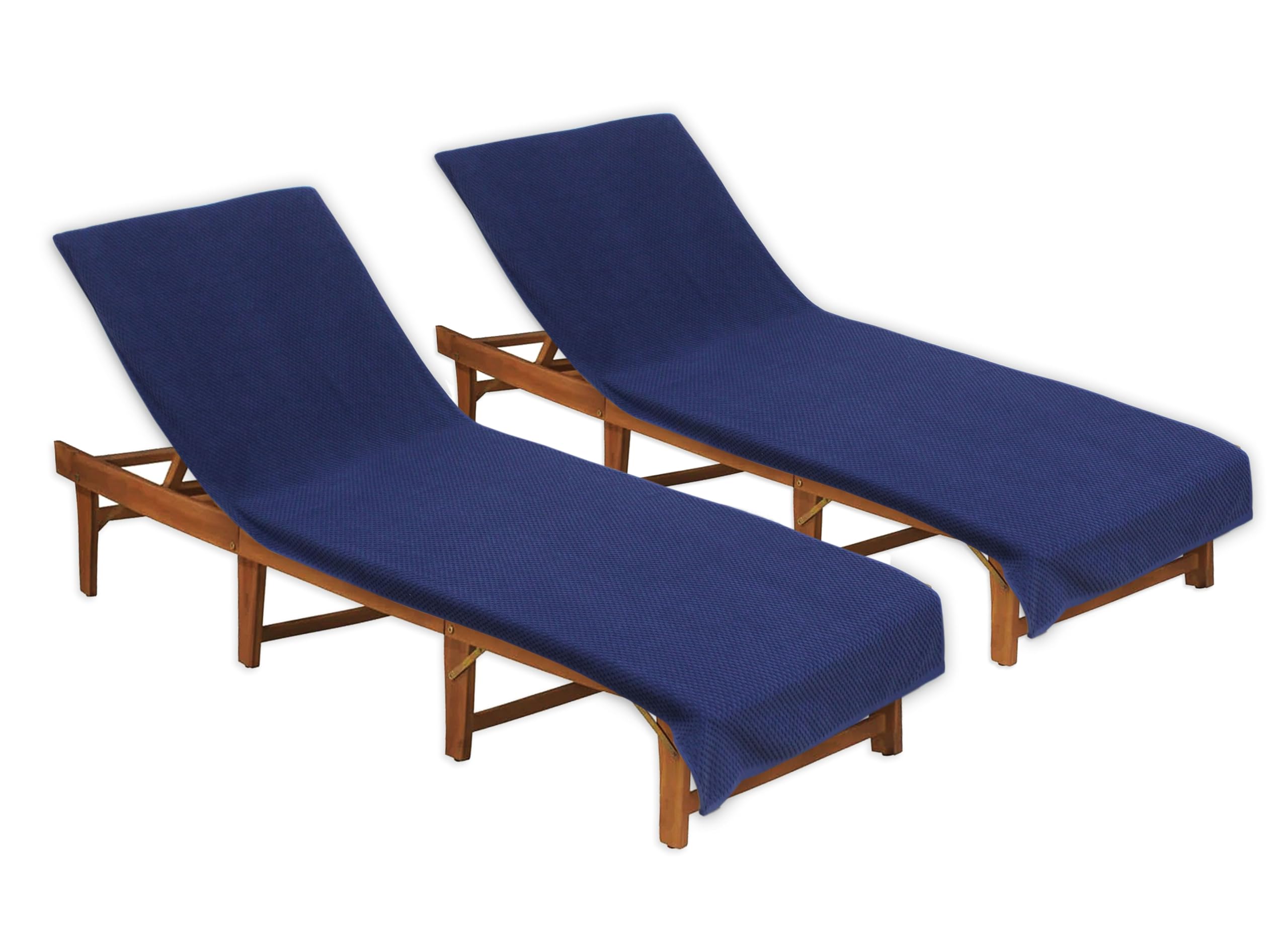 Cotton Craft pool lounge cover with waffle-pocket detail for secure fit.
