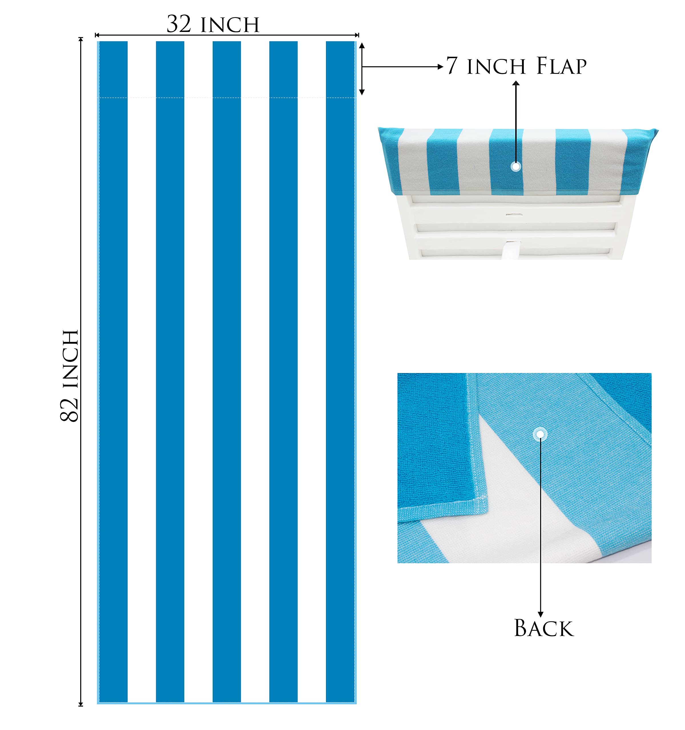 COTTON CRAFT pool towel soft terry cotton with plush feel after swimming