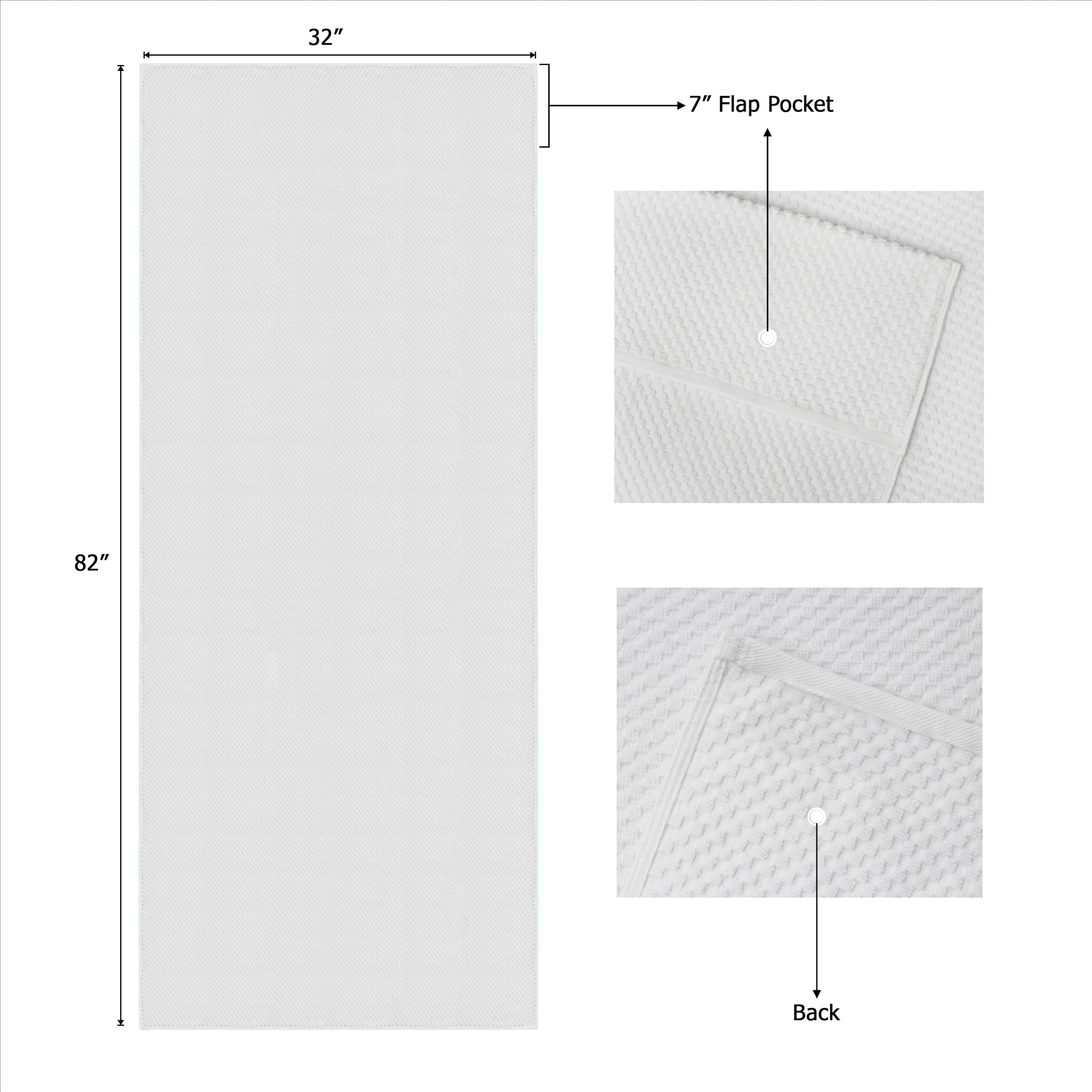 Cotton Craft quick-dry absorbent lounge cover ideal for pool and beach days.