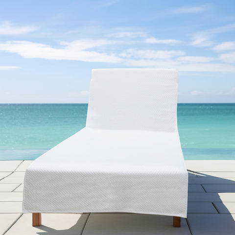 Cotton Craft ringspun cotton terry lounge cover with soft, plush texture.