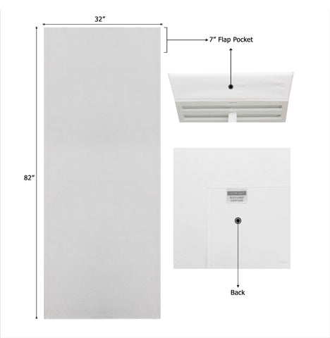 Cotton Craft white hotel-style lounge cover enhances patio aesthetics.