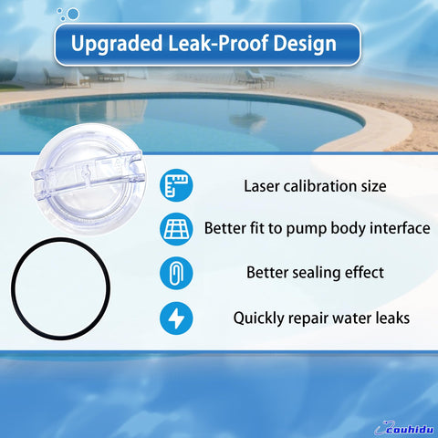 Couhidu leak proof seal design reduces water loss during pool operation
