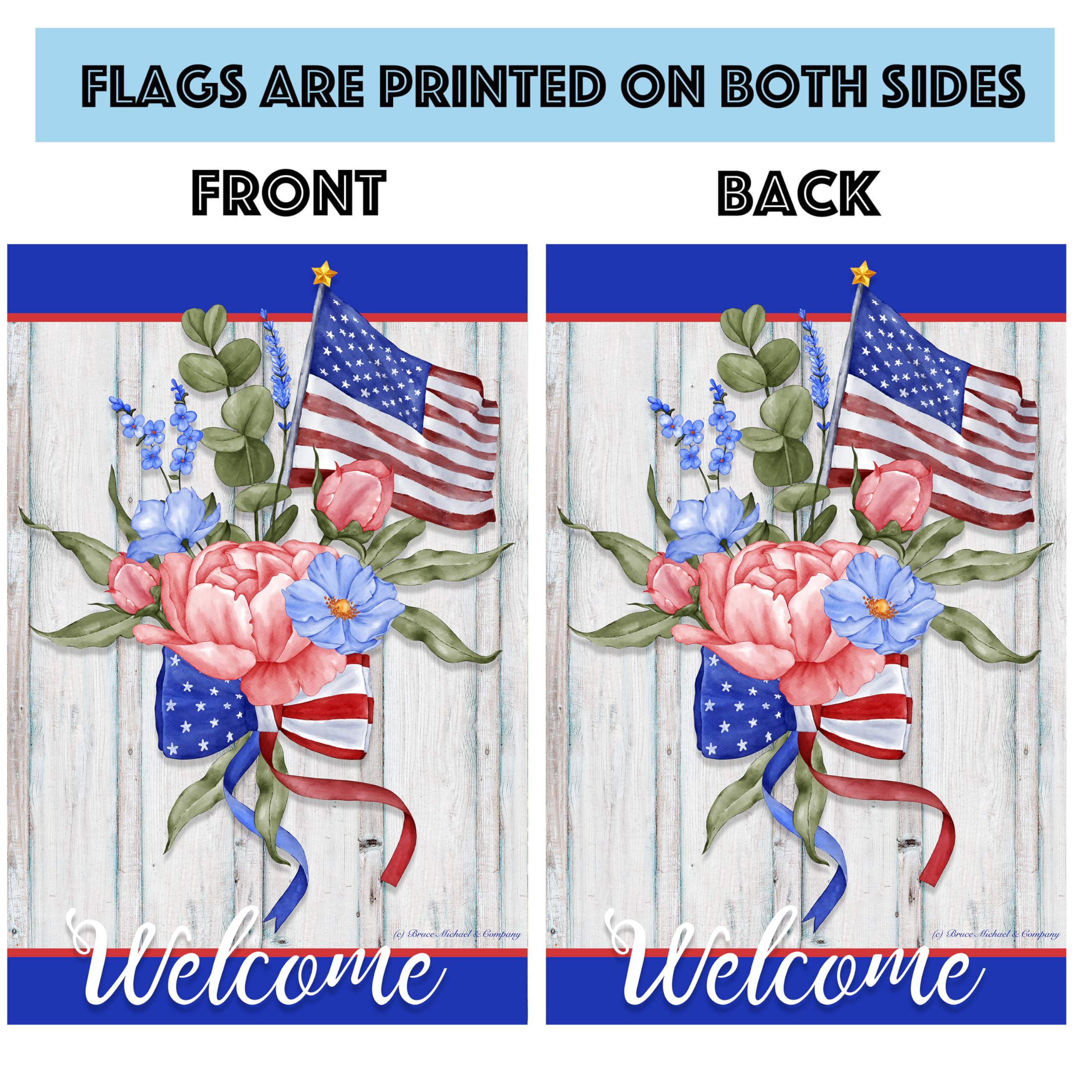 Country Charm Garden Flags winter design brings festive charm to lawns.