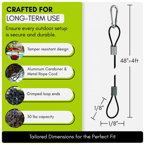 Couronne Co Mosaic Birds M955-200 48-inch cord suited for large feeder setups