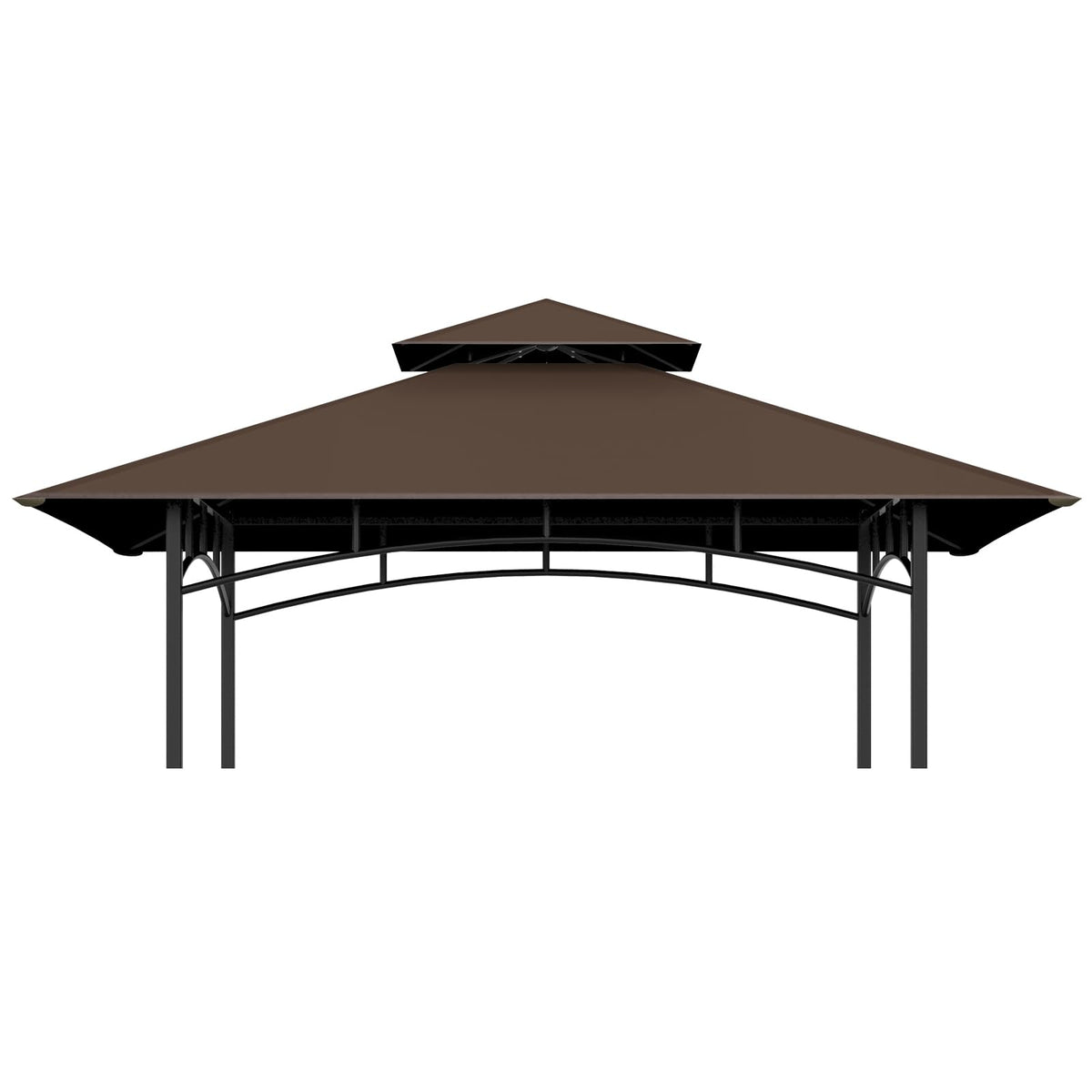 Covboard grill gazebo top 5x8 brown replaceable canopy blocks rain and UV for outdoor cooking