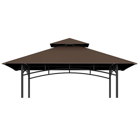 Covboard grill gazebo top 5x8 brown replaceable canopy blocks rain and UV for outdoor cooking