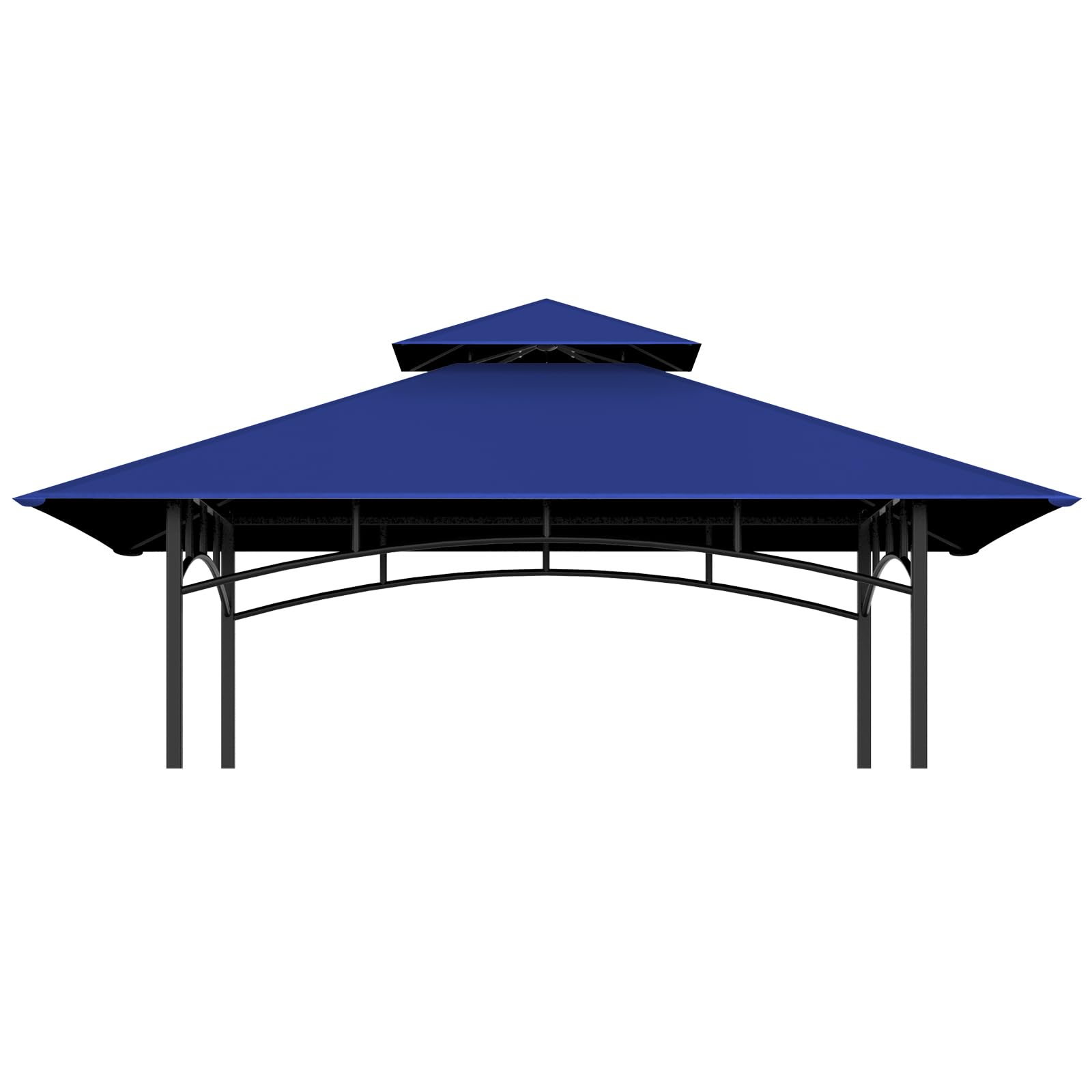 COVBOARD grill gazebo top blue cover protects against rain and sun.