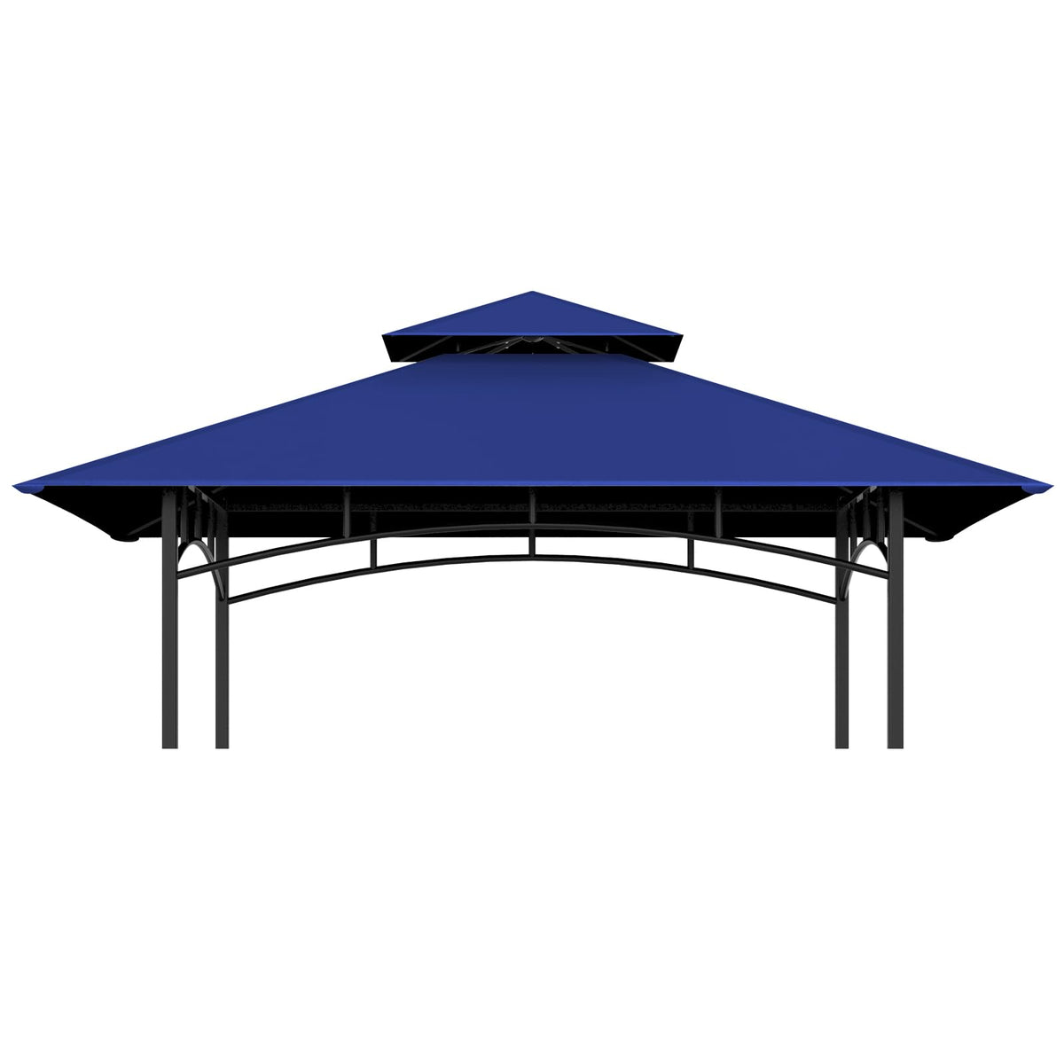 COVBOARD grill gazebo top blue cover protects against rain and sun.