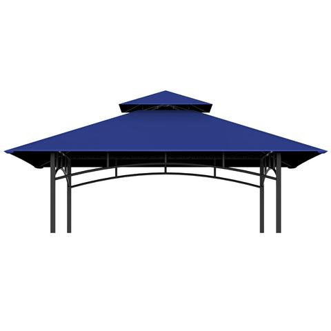 COVBOARD grill gazebo top blue cover protects against rain and sun.
