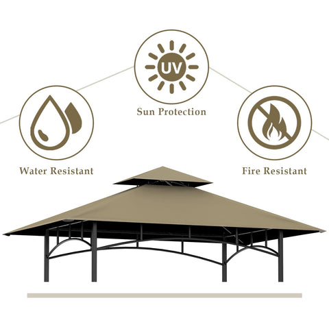 COVBOARD canopy corner pockets for quick, secure installation on grill gazebo