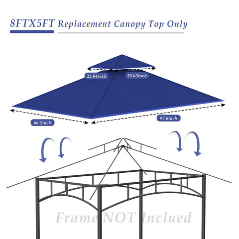 COVBOARD canopy installation close-up shows corner pockets for easy fit.