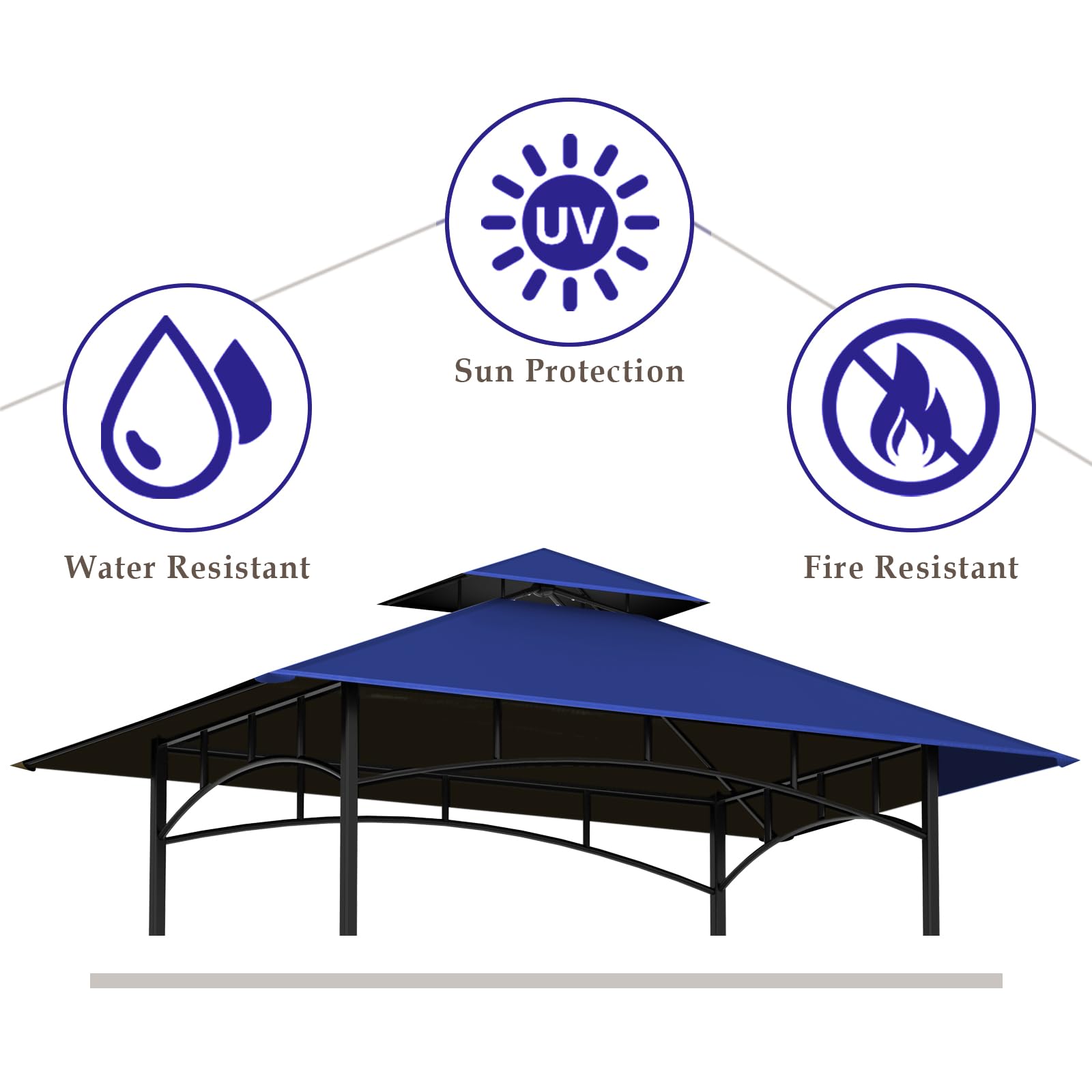 COVBOARD top canopy double-roof design promoting airflow.