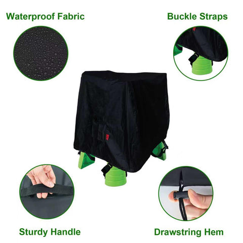 Cover Geny durable fabric close-up shows sturdy material that lasts outdoors.