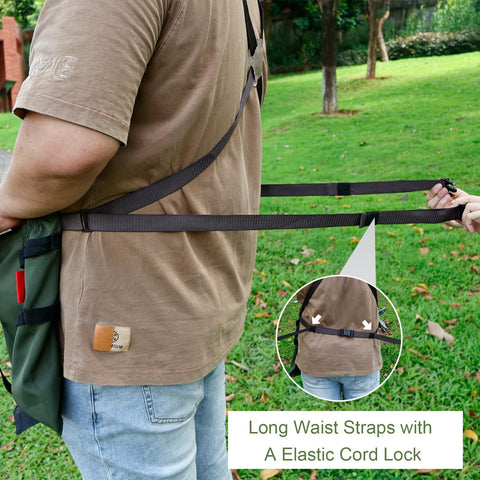 Cover Geny side elastic cords keep tools within easy reach.