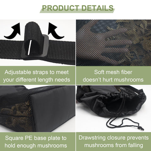 Cover Geny foraging bag tool pocket holds keys, gloves, and guides for easy field access.