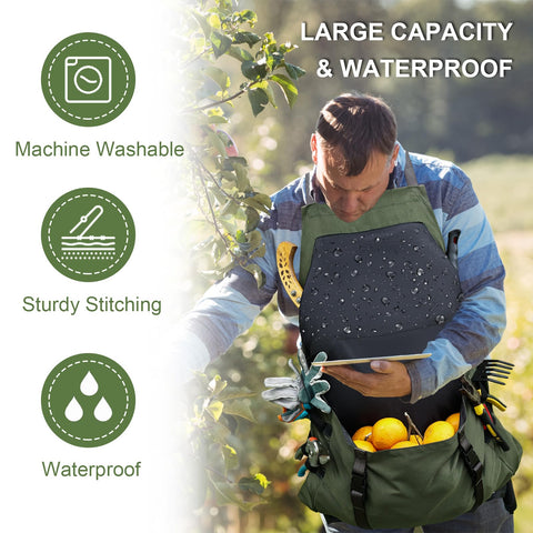 Cover Geny hidden pocket holds long tools for easy reach.